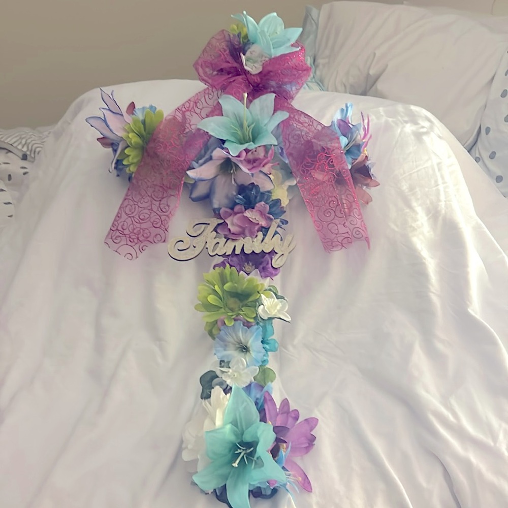 Homemade Cross Wreath